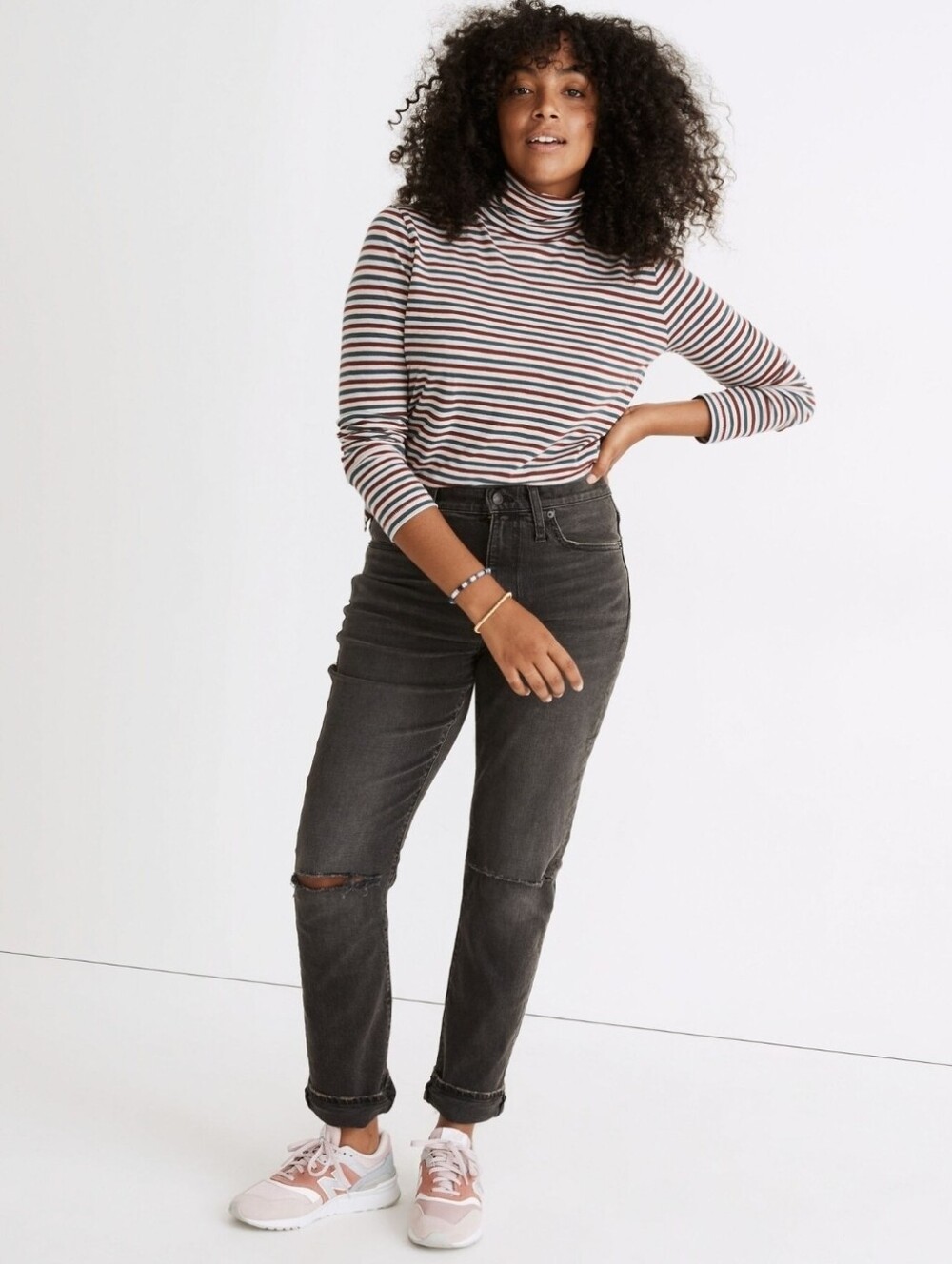❤️ MADEWELL THE HIGH-RISE SLIM BOYJEAN IN CATON WASH: RIPPED-KNEE EDITION, 8 (29